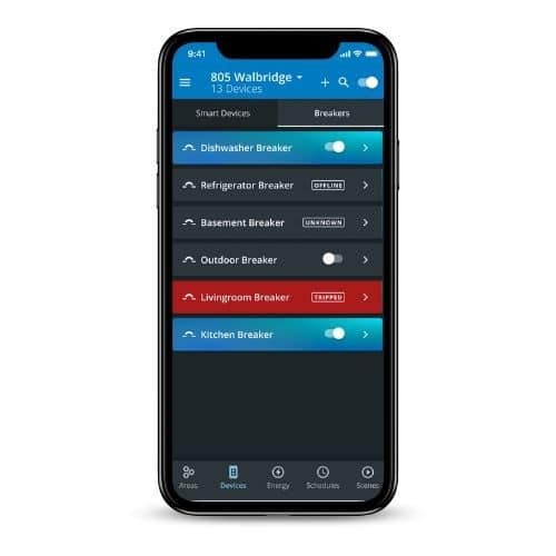 Mockup of Eaton Brightlayer Home app