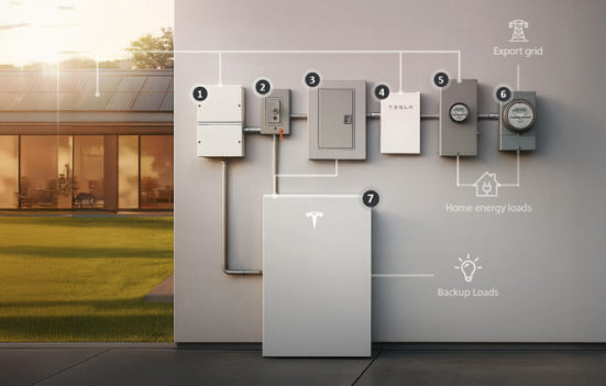 Smart Main Panel Standard Solar Battery Installation